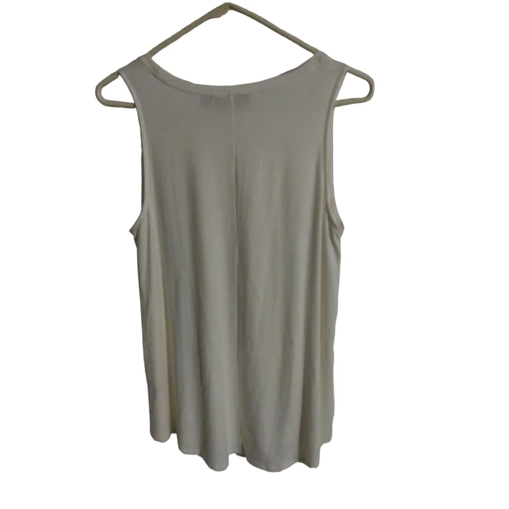 Sequin Parrot Tank Apt. 9 Lightweight Beachy Artsy Summer Vacation M - Picture 5 of 9